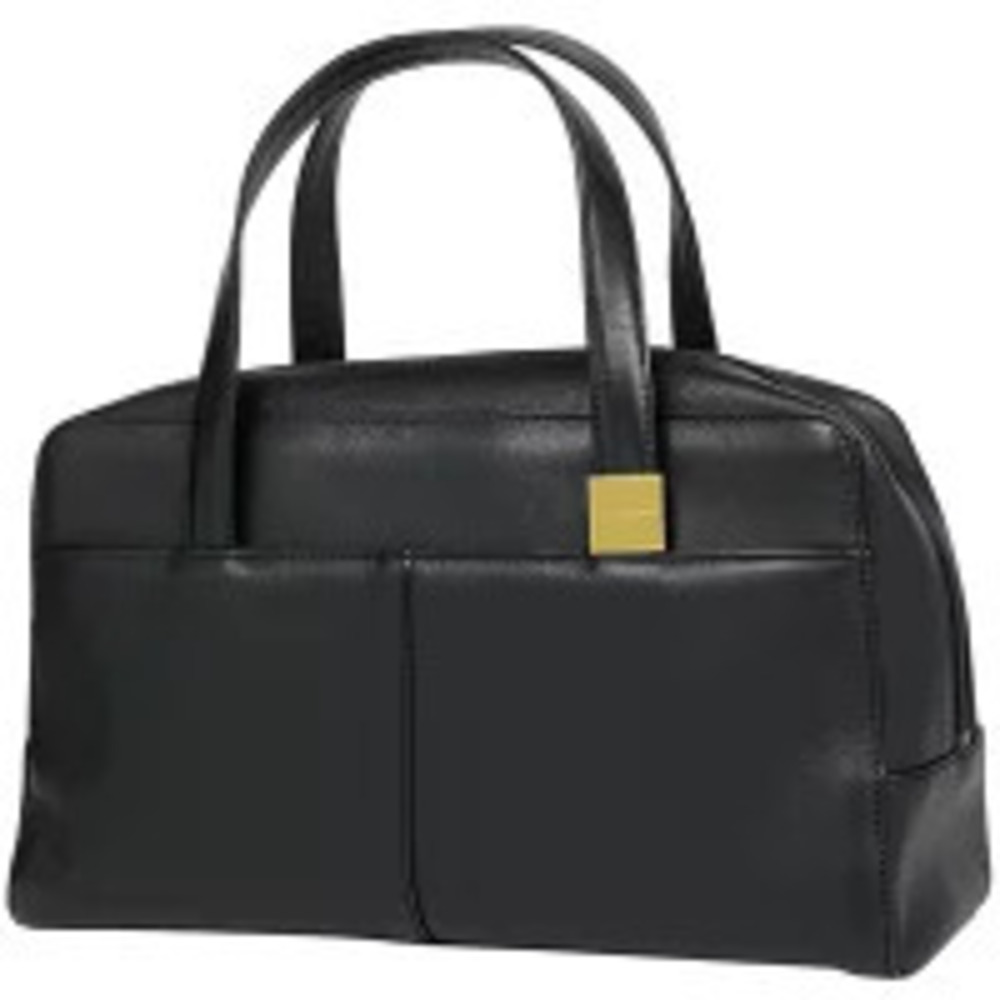 Burberry handbag tote bag leather Navy Blue